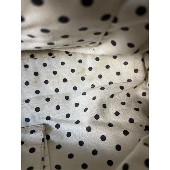 Hobo International Gray Patent Leather Handbag With Polka Dot Lining - Picture 16 of 16